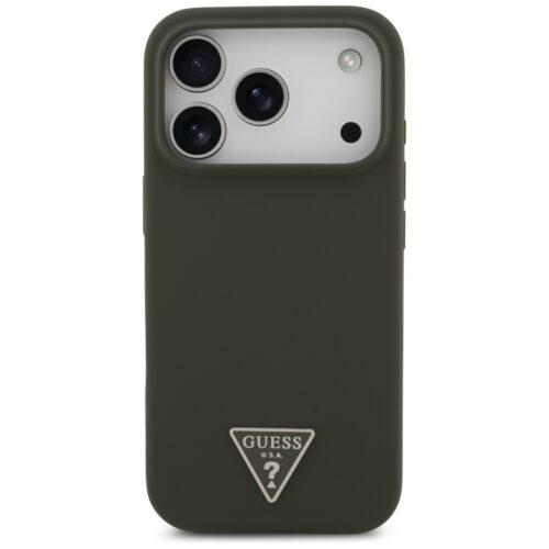 Guess tok szilikon háromszög logó MagSafe iPhone 17 Pro iPhone 17 Pro khaki színű tokhoz - Image 2