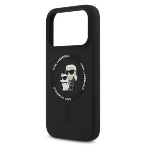 KARL LAGERFELD LIQUID SILICONE KARL AND CHOUPETTE MAGSAFE szilikon telefonvédő (ütésállóság