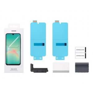 SAMSUNG képernyővédő fólia 2db (törlőkendő + segédkeret) ÁTLÁTSZÓ Samsung Galaxy A26 5G (SM-A266)