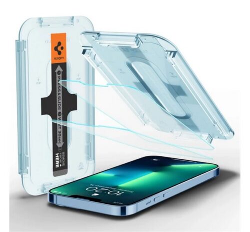 SPIGEN EZ FIT képernyővédő üveg 2db (2.5D full cover