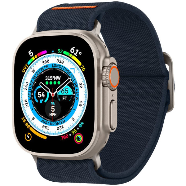 Spigen Fit Lite csereszíj Apple Watch 1/2/3/4/5/6/7/8/9/SE/SE2/Ultra/Ultra2 (42/44/45/49mm) - tengerészkék